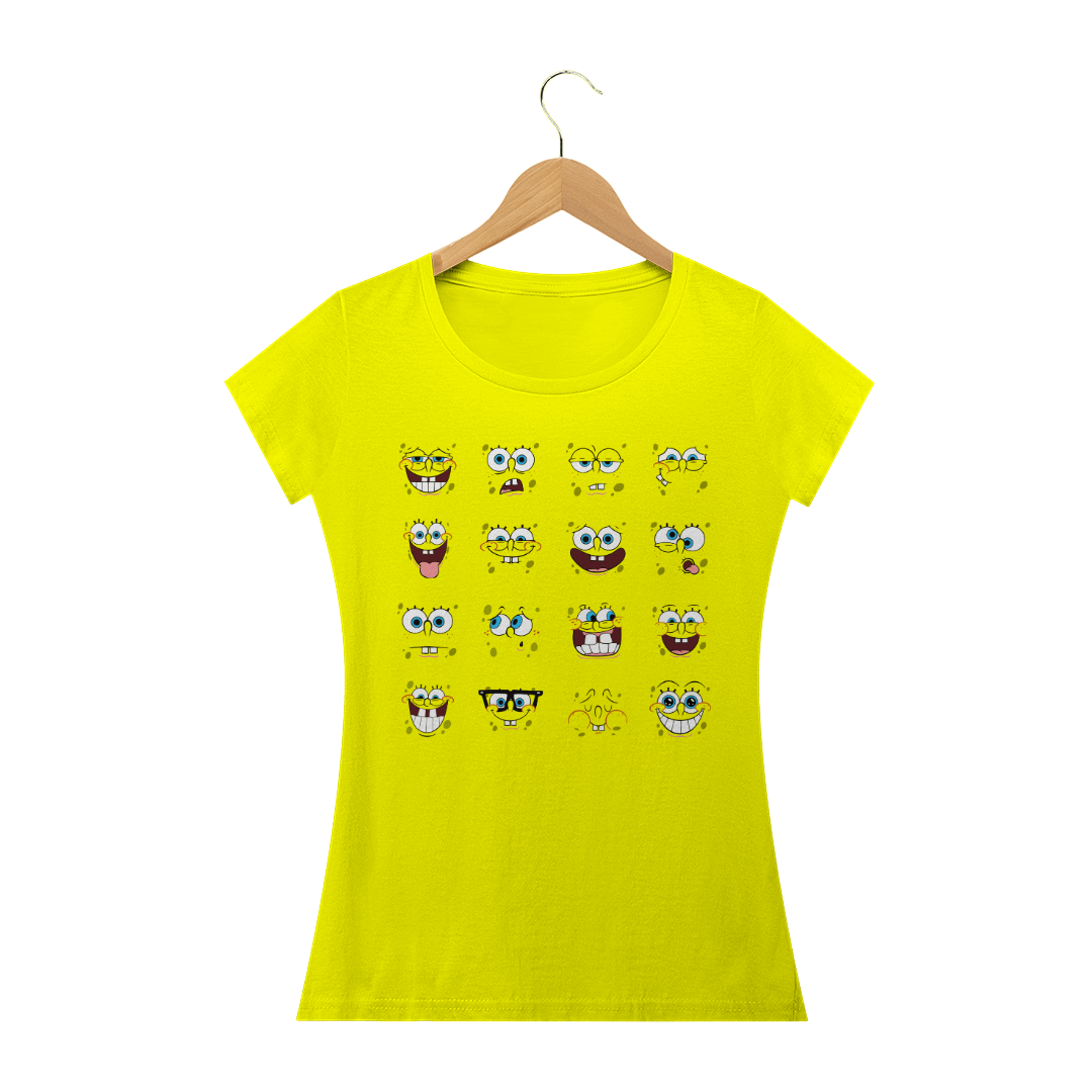 Nome do produto: Bob Esponja - Camiseta Babylook