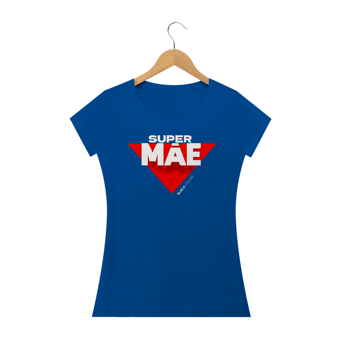 Nome do produto: SuperMãe, Camiseta Feminina, Bluza.com.br