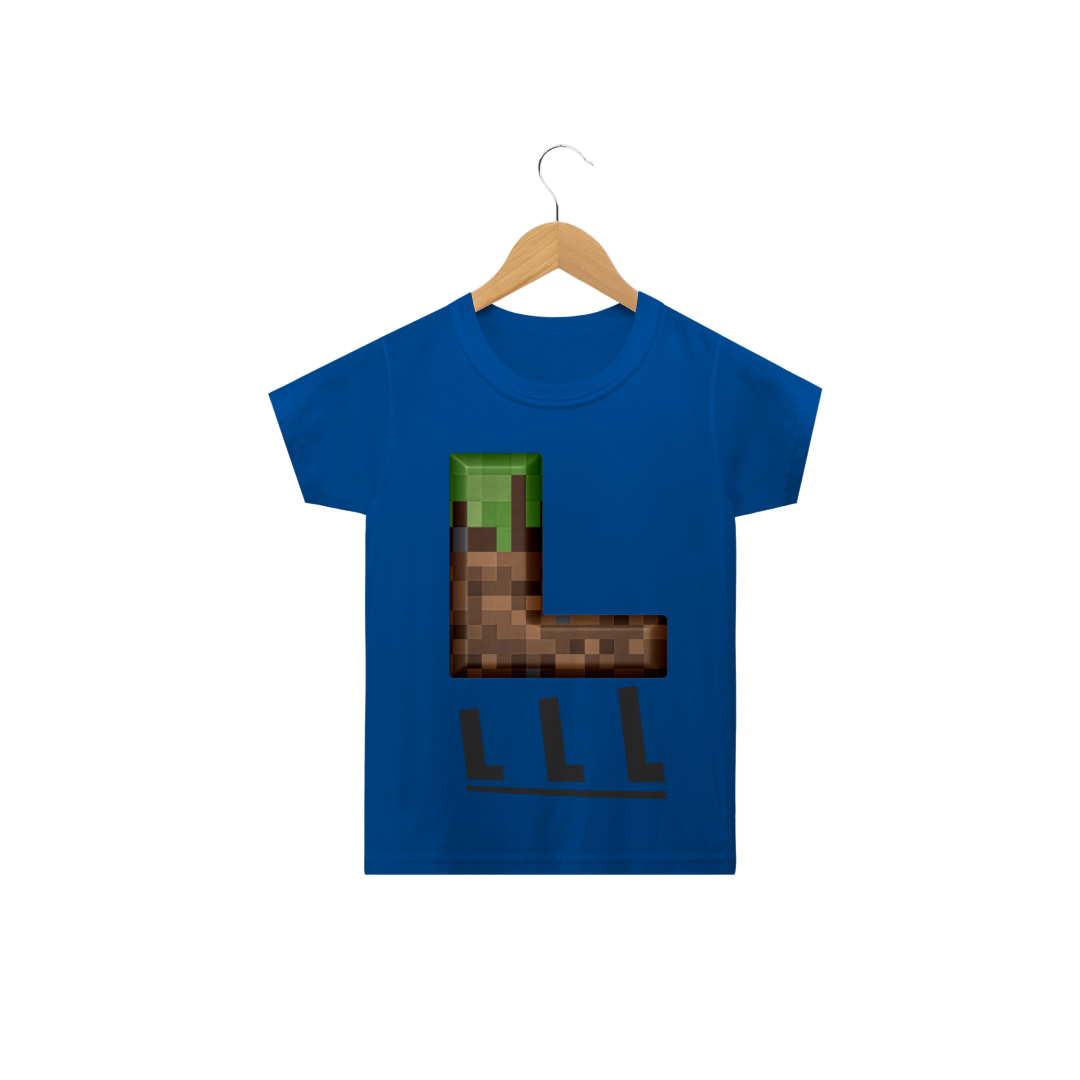 Nome do produto  camisa LLL minecraft