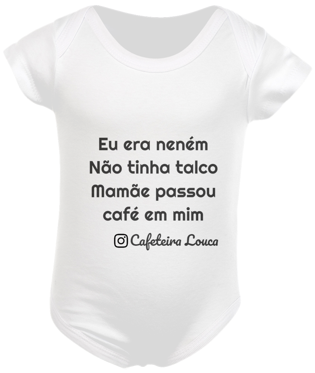 Nome do produto: Body Bebê Cafeteiro