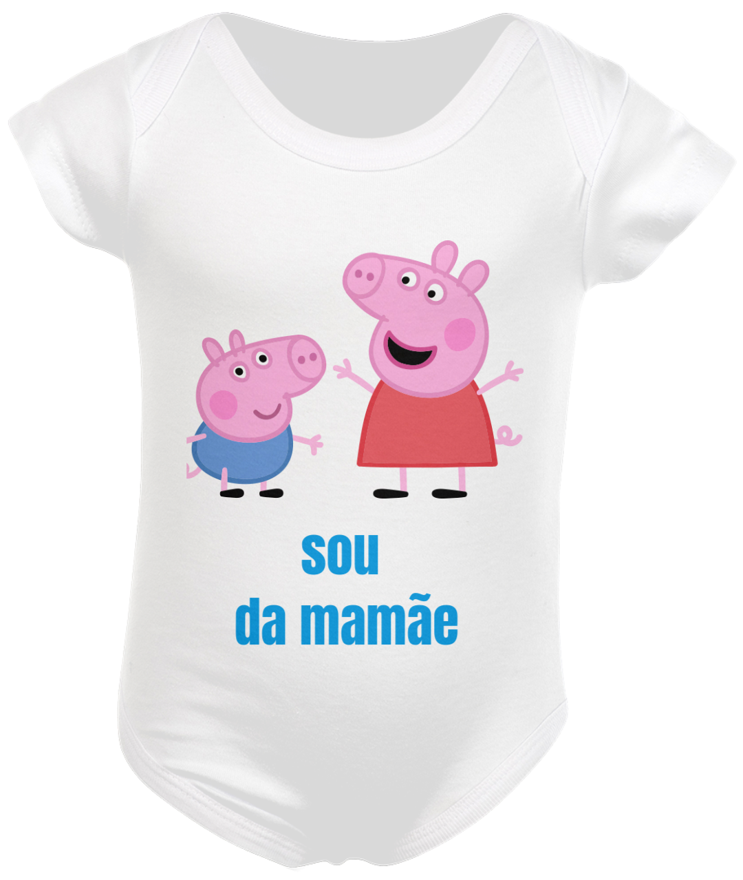Nome do produto: Body da Peppa Pig Infantil Masculino