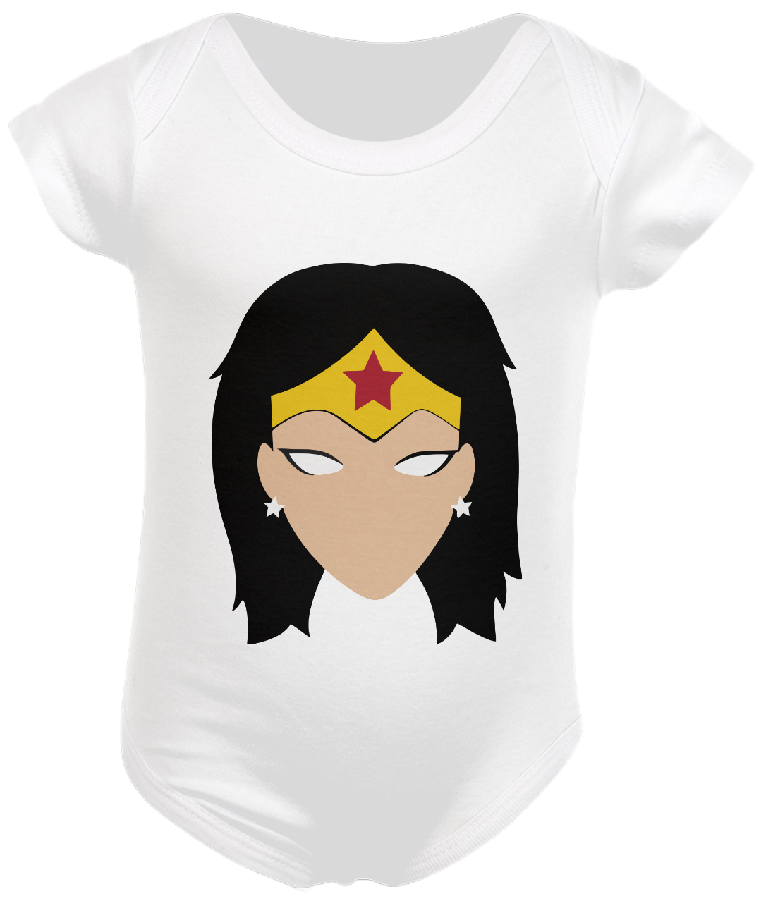 Nome do produto: Mulher Maravilha Minimalista - Body Infantil