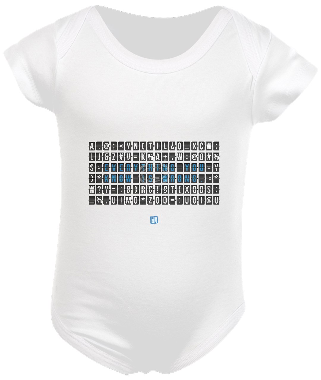 Nome do produto: Body Infantil U2 - Everything You Know Is Wrong