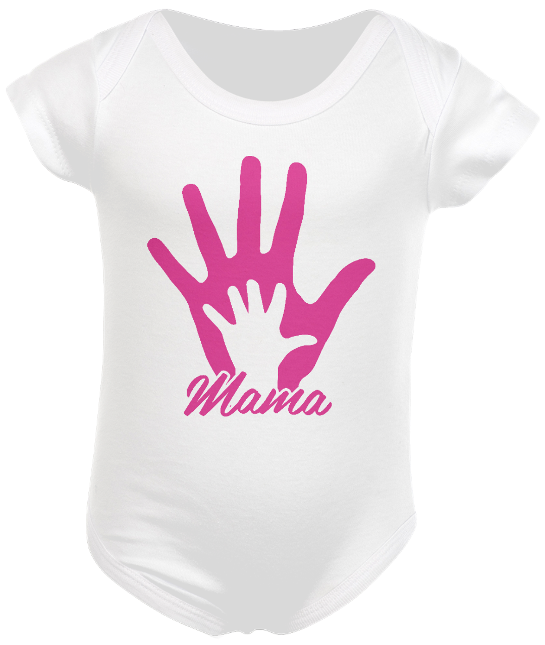 Nome do produto: Body Infantil Estampa Mão Mamãe
