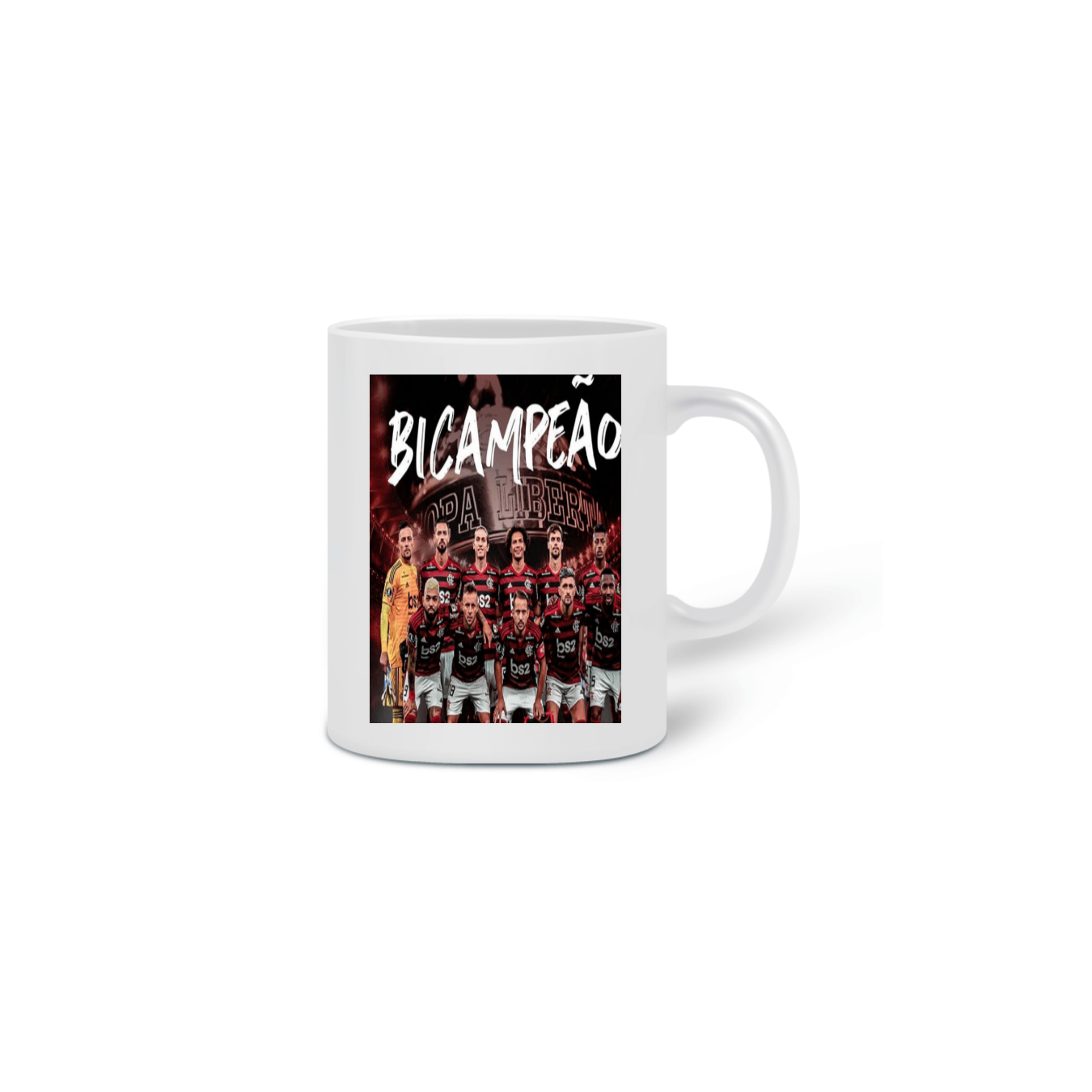 Nome do produto: Caneca do Mengão - Bi Campeão da Libertadores