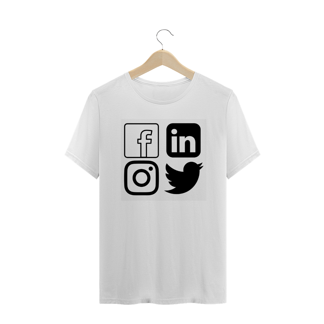 Nome do produto: Camiseta Redes Sociais  - Branca