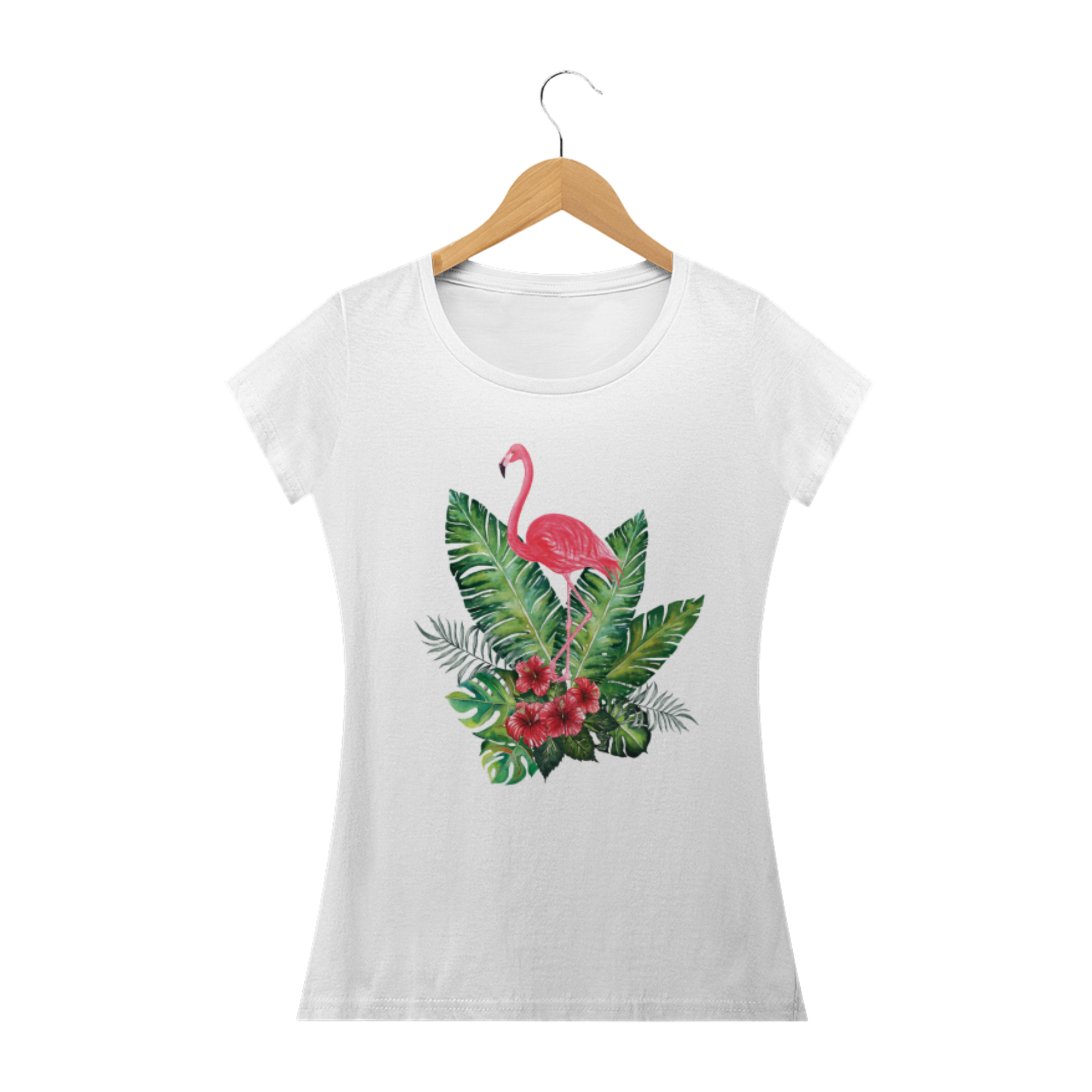 Nome do produto: BABY LOOK FLAMINGO