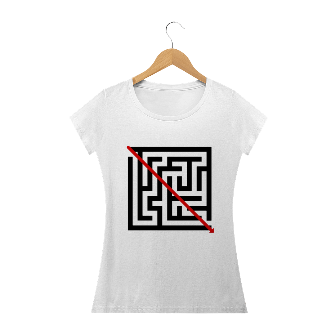 Nome do produto  Camisa Feminina Prime - Labirinto do Ponto A ao B