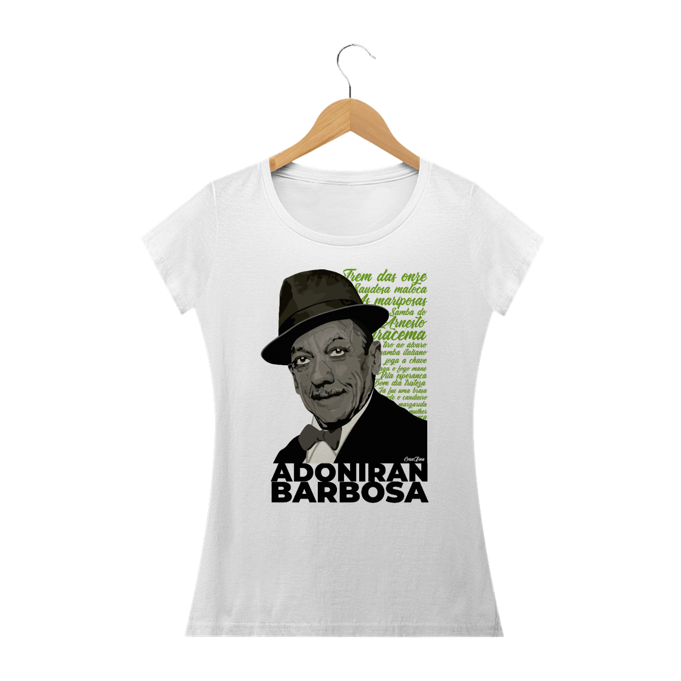 Nome do produto: Camiseta Adoniran Barbosa - Feminina