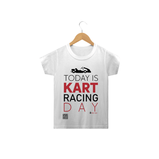 T-Shirt Classic Infantil Quick Racing | Today is Kart Racing Day.
