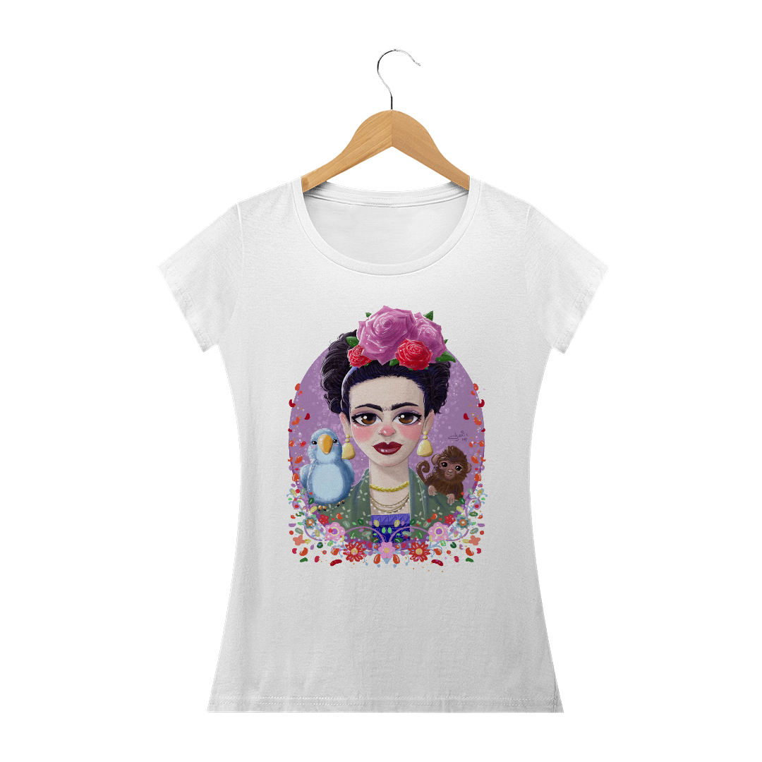 Nome do produto: Camiseta Feminina Frida Kahlo