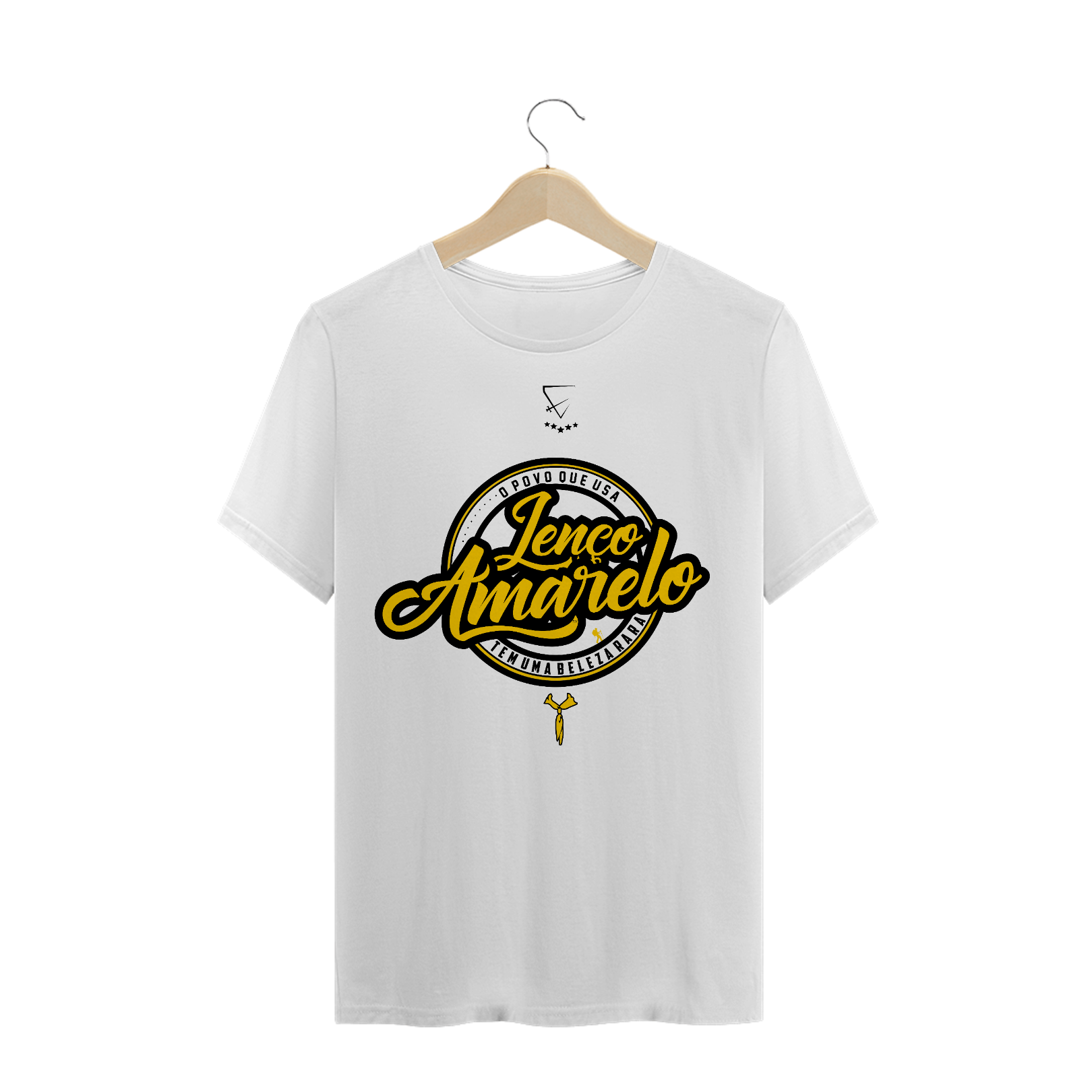 Nome do produto: CAMISETA LENÇO AMARELO