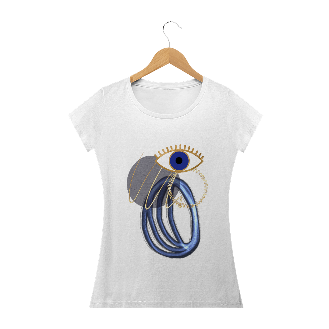 Nome do produto: Baby Look - Abstrata Olho Grego