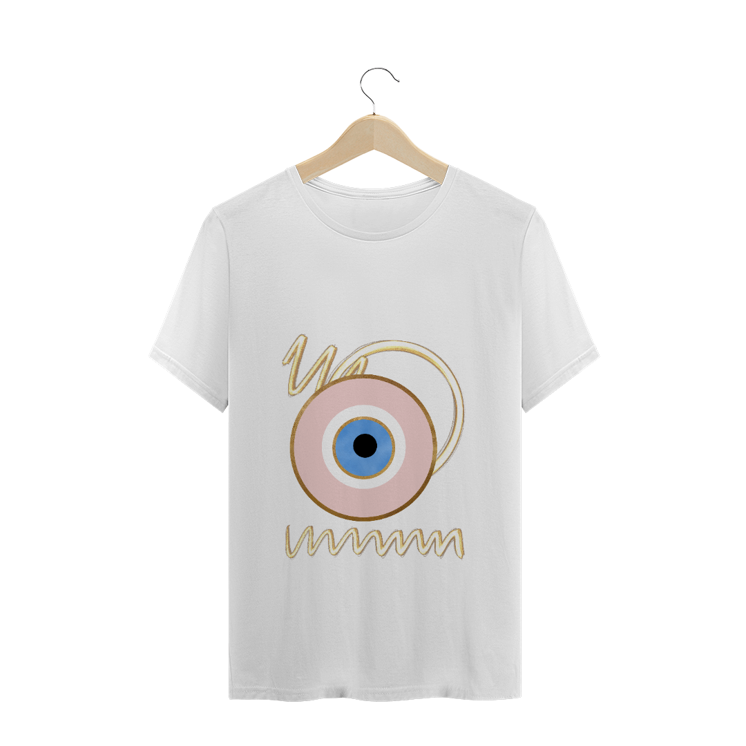 Nome do produto: T-shirt Abstrata - Olho Grego Rosa