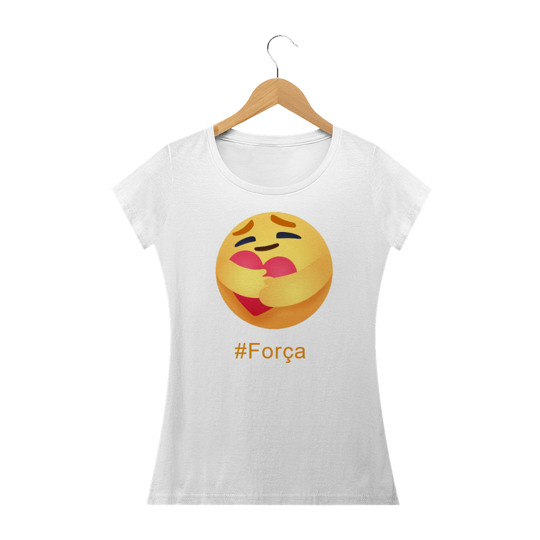 Nome do produto: Camisa Feminina Emoji #Força +Cores