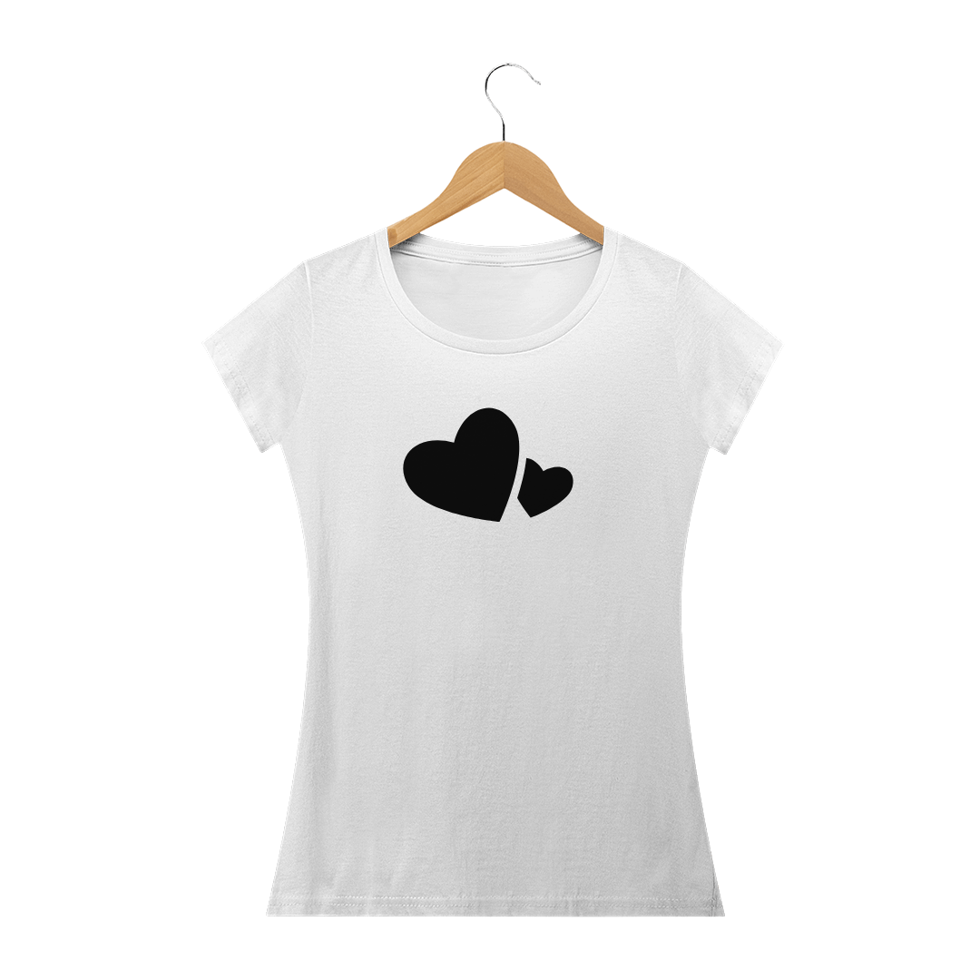 Nome do produto: Camisa Feminina Corações +Cores