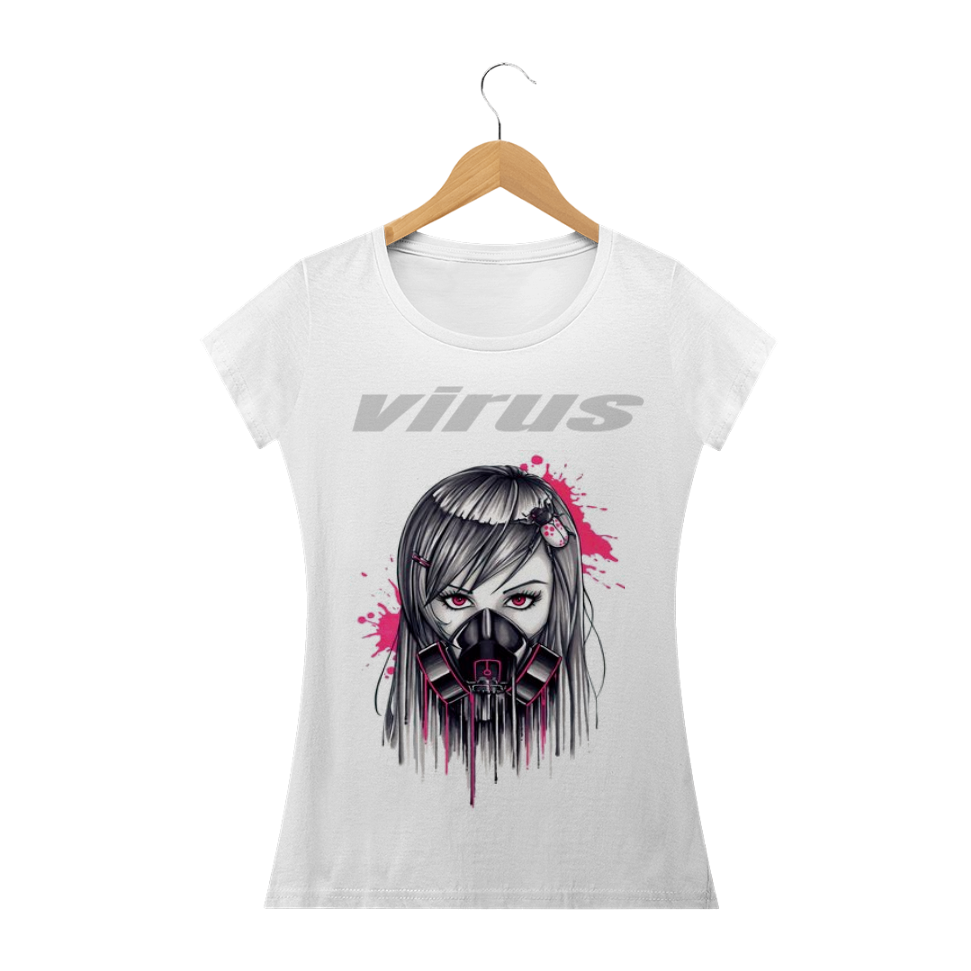 Nome do produto  CAMISETA - feminina - Virus