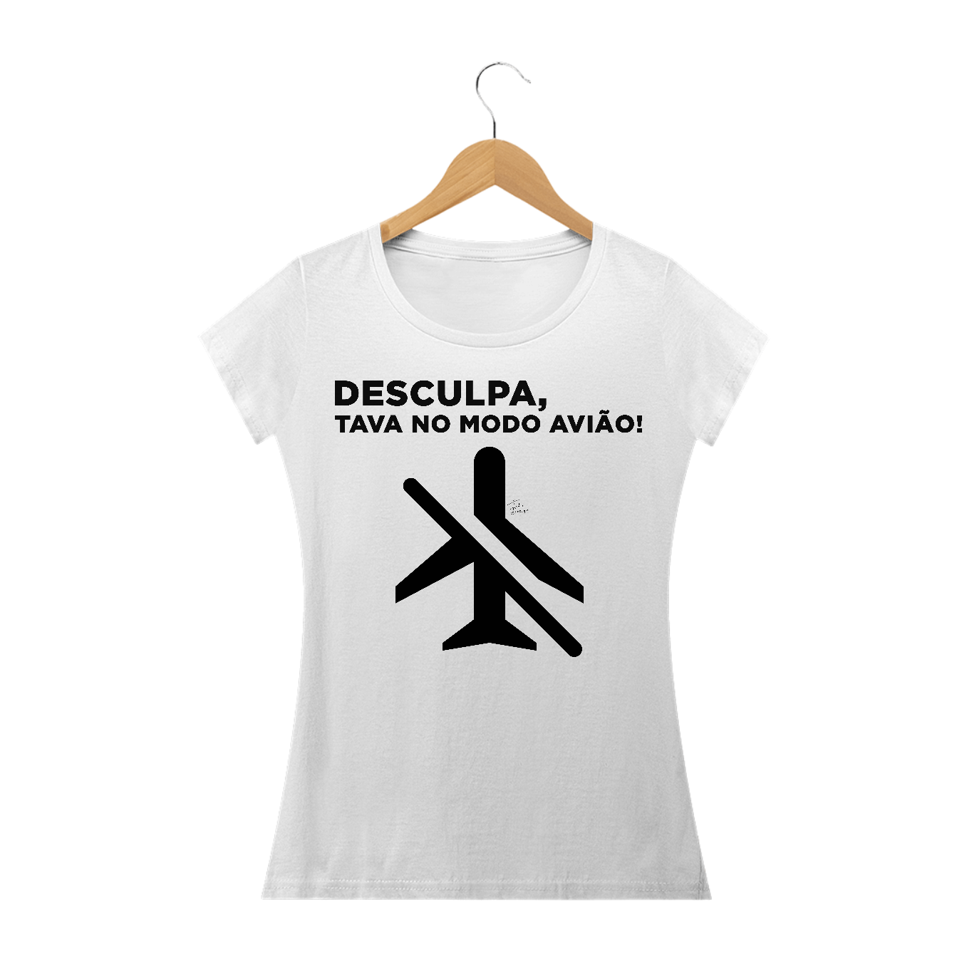 Nome do produto: Modo Avião (Estampa Preta) Fem. | Índio Design