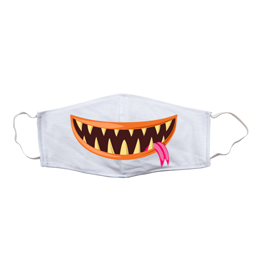 Nome do produto: Máscara BOCA DO MONSTRO LARANJA