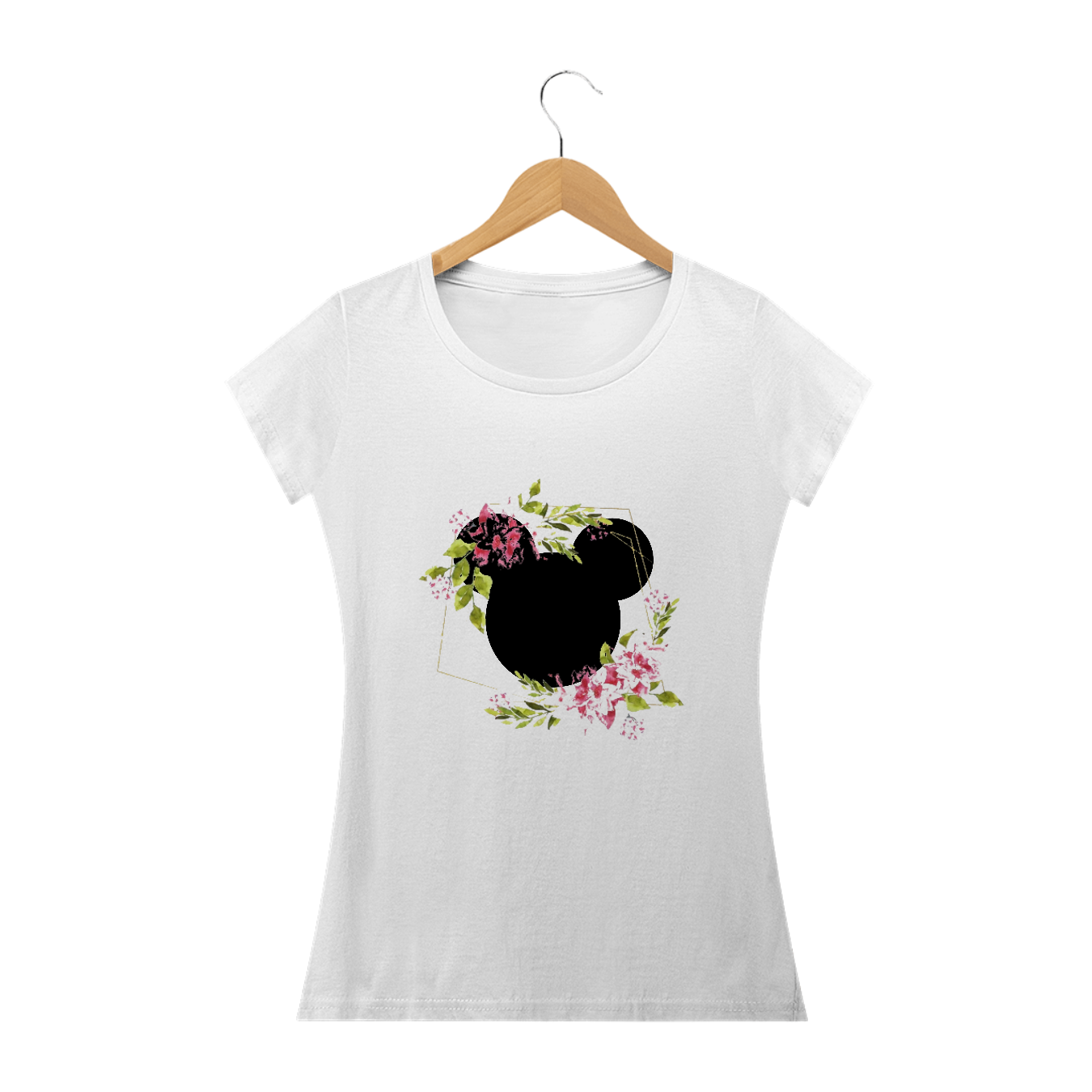 Nome do produto: Camiseta baby look Mickey florido