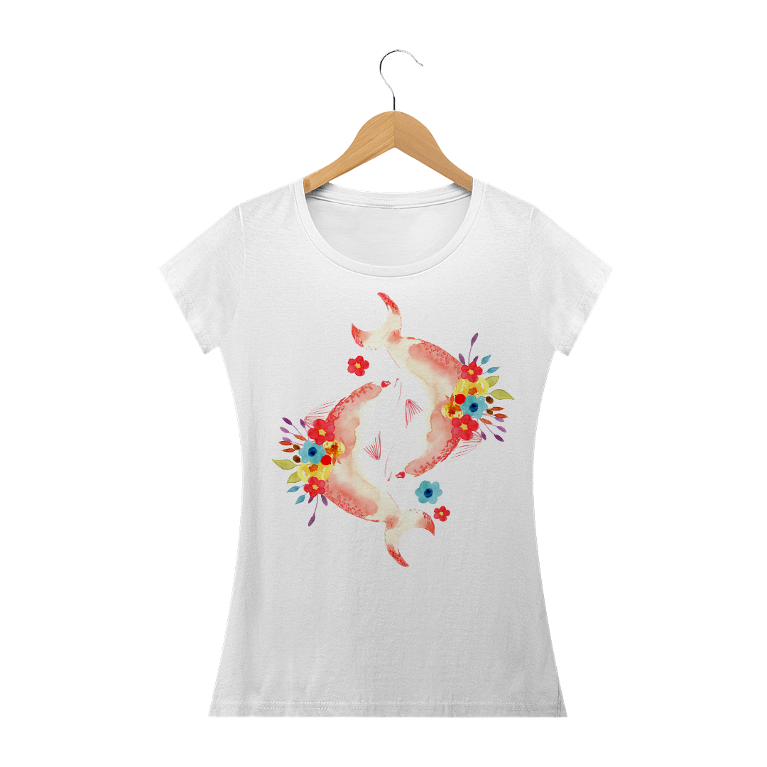 Nome do produto: Camiseta Baby Long Peixes