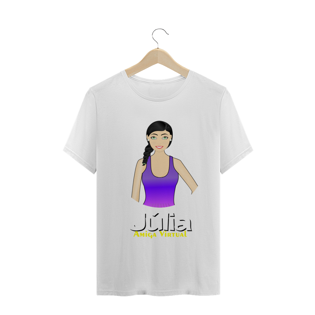 Nome do produto: Camiseta Júlia - Amiga Virtual Masculina