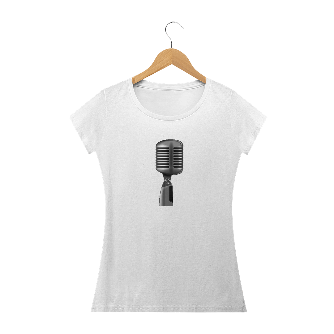 Nome do produto: Baby Look Recording - preta, branca, azul royal, vermelha.