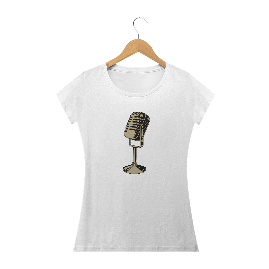 Nome do produto: Baby Look Recording II - preta, branca, azul royal, vermelha.