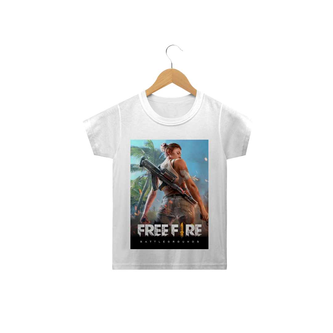 Nome do produto: Camiseta Free Fire Clássica - Infantil