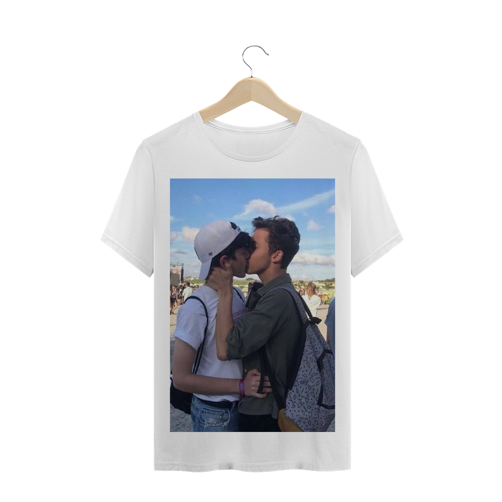 Nome do produto: Camiseta amo beijar garotos