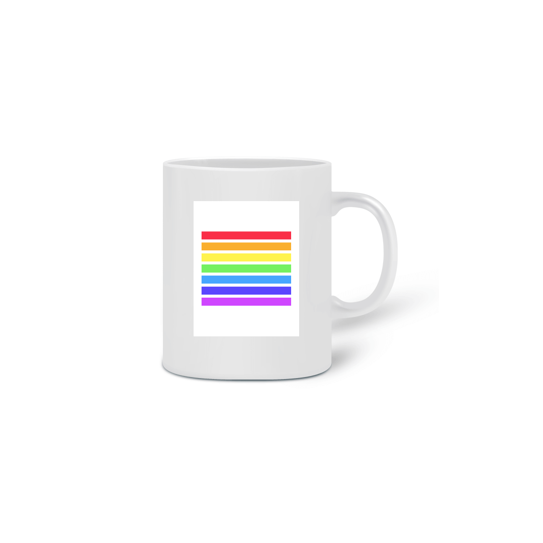 Nome do produto: CANECA ARCO-IRIS 