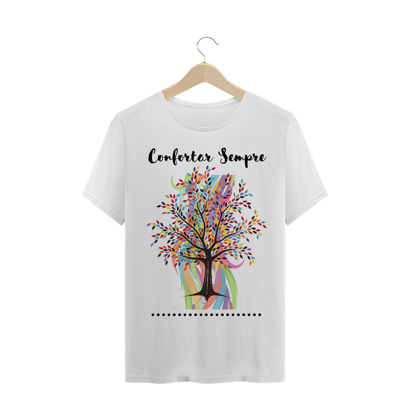 Nome do produto: Camiseta Masculina Confortar Sempre