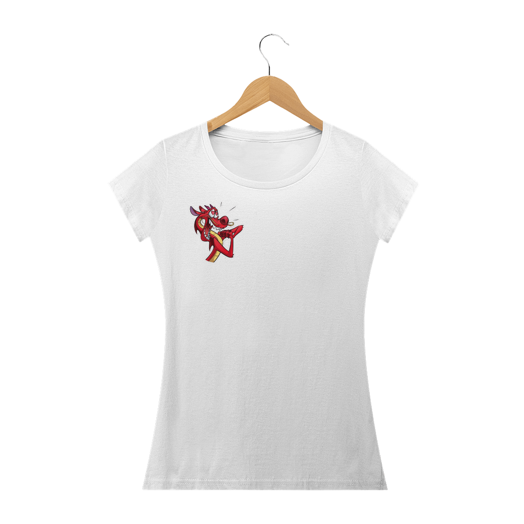 Nome do produto: Baby-look Mulan Mushu