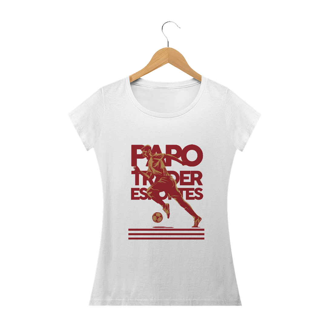 Nome do produto: Camiseta Baby Look - Papo Trader Esportes
