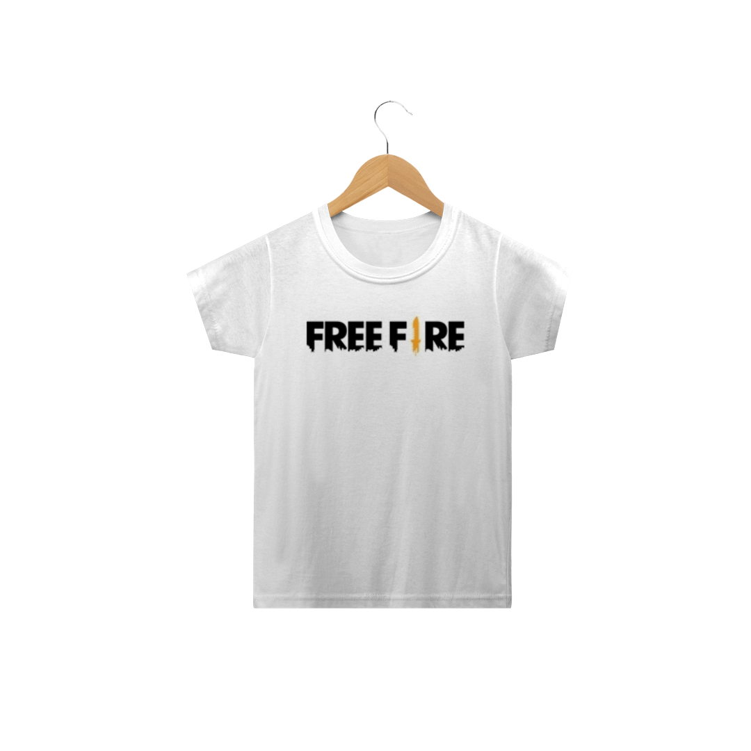 Nome do produto: camisa free fire infantil branca