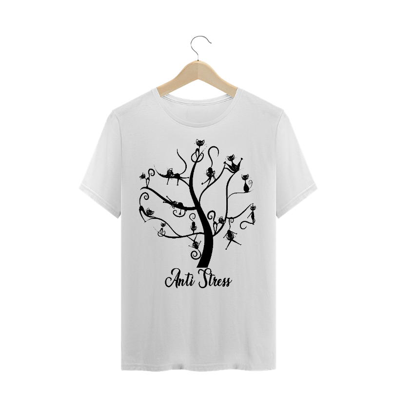 Nome do produto: Árvore Gato Anti-Stress / T-shirt Prime