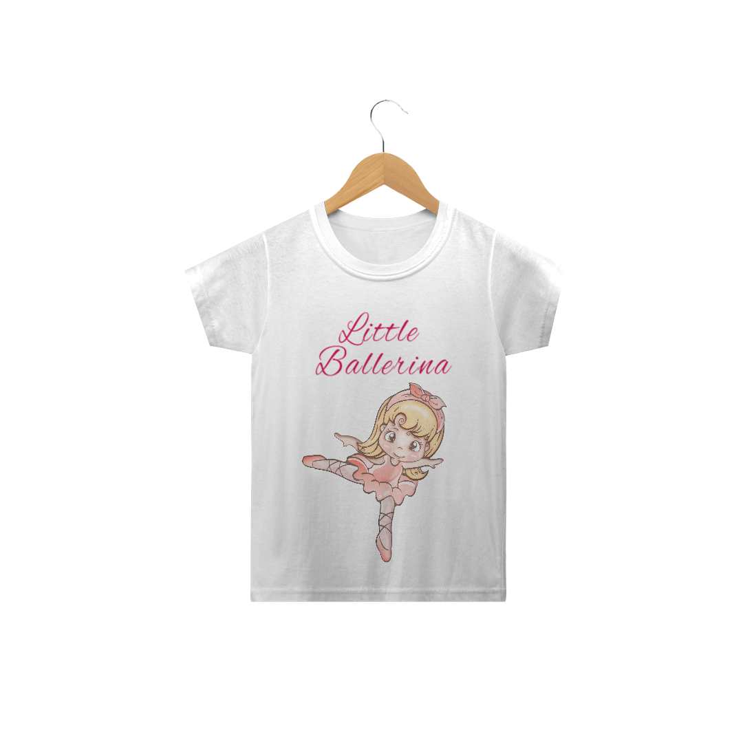 Nome do produto: Camiseta Infantil Pequena Bailarina