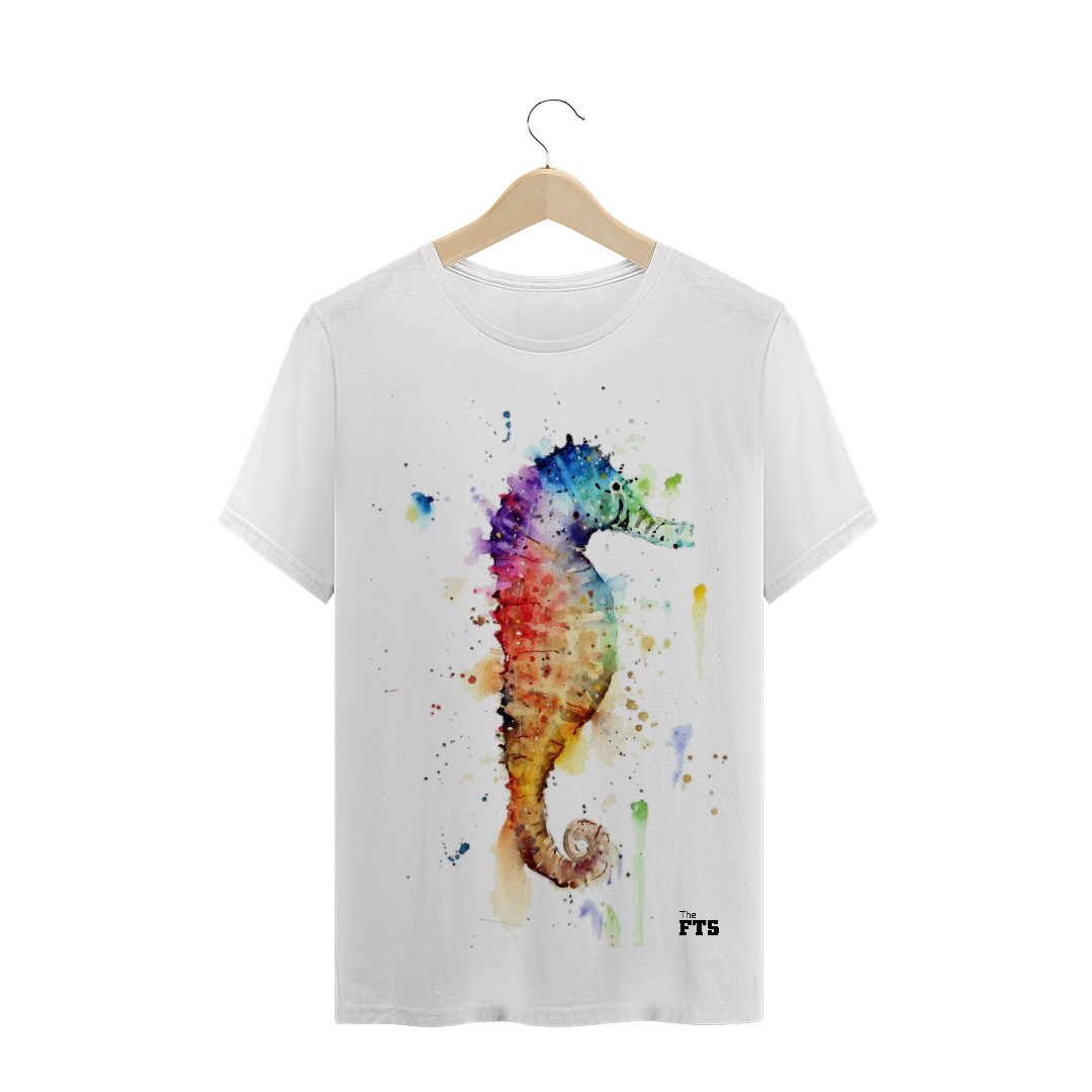 Nome do produto: Camiseta FTS Watercolor Cavalo Marinho