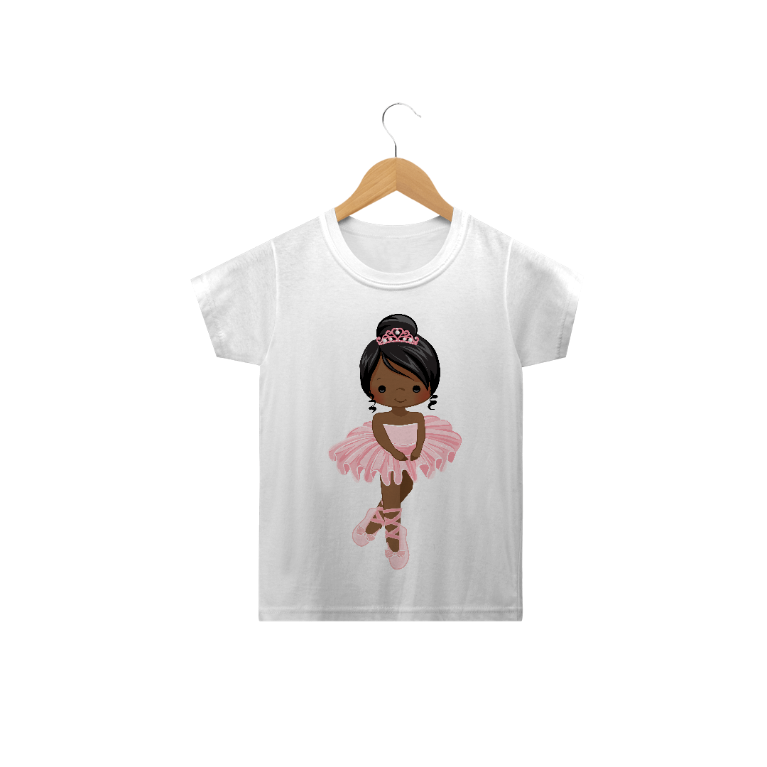 Nome do produto: Camiseta infantil Bailarina Cut 