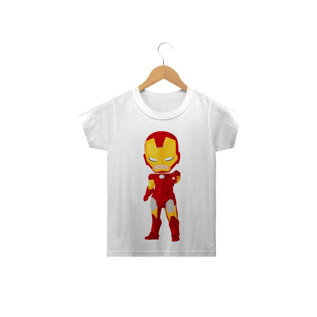 Nome do produto: Camiseta Infantil Homem de Ferro