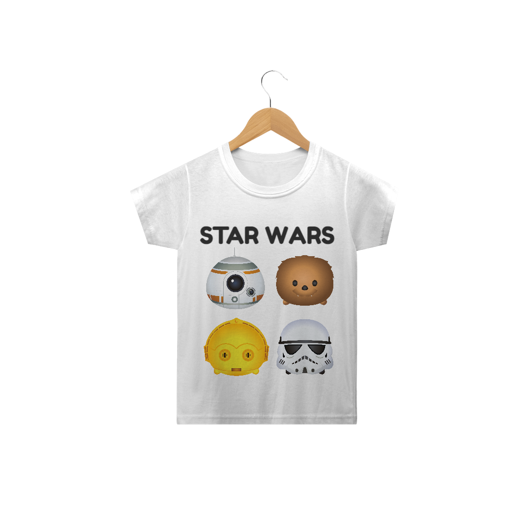 Nome do produto: Camiseta Infantil STAR WARS CUT