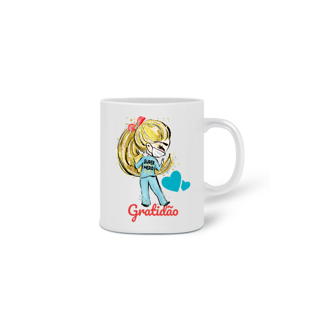 Nome do produto: Caneca Enfermeira Super Herói