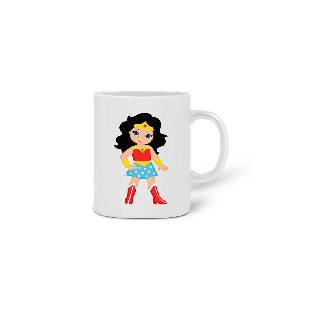 Nome do produto: Caneca Mulher Maravilha Cut