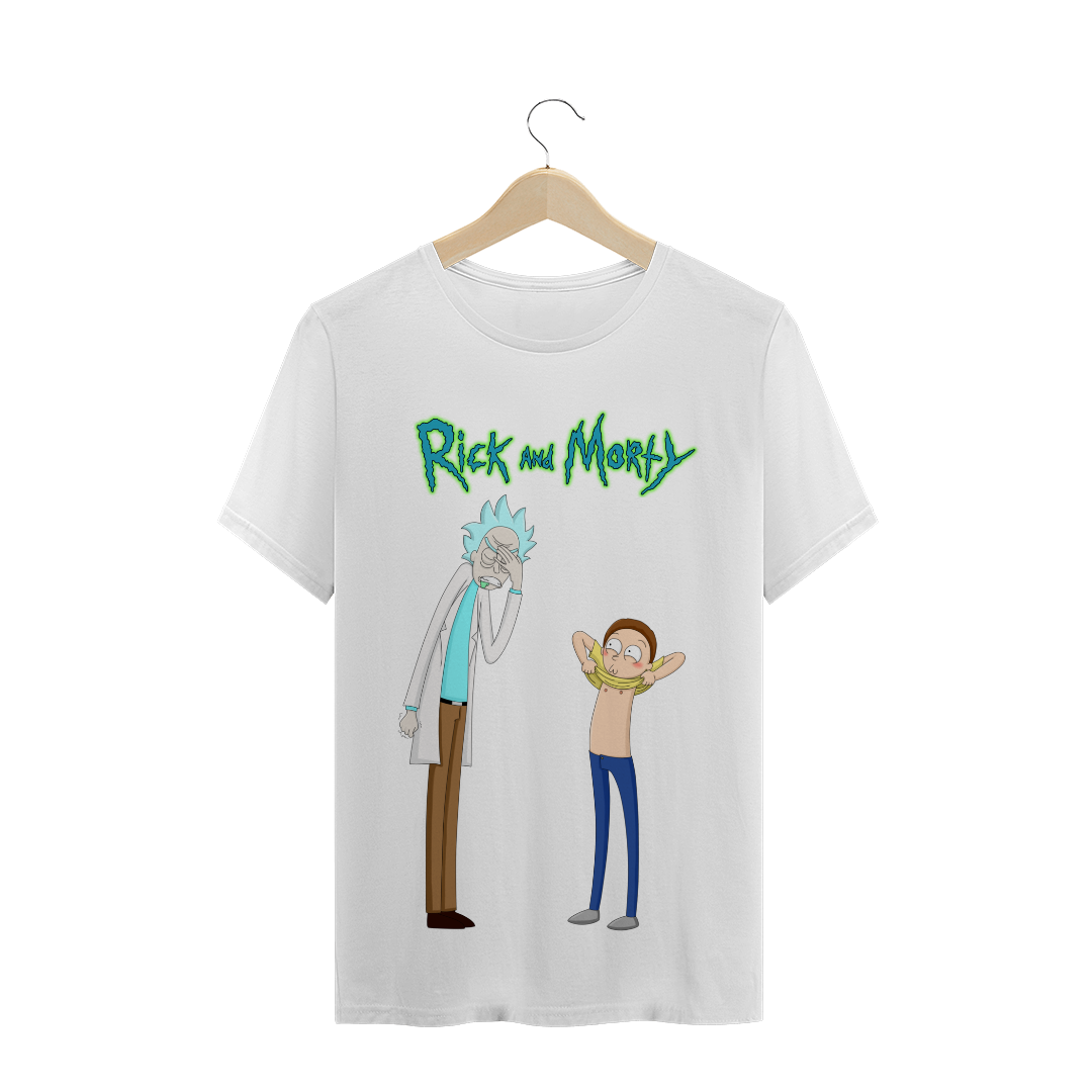Nome do produto: Camiseta masculina Rick e Morty