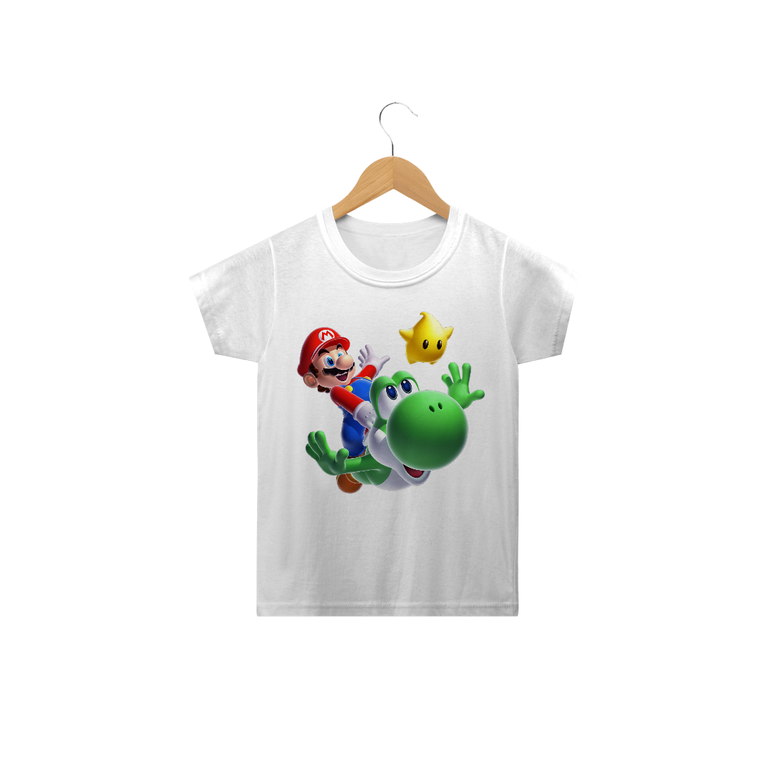 Nome do produto: Camiseta infantil Super Mario Bros
