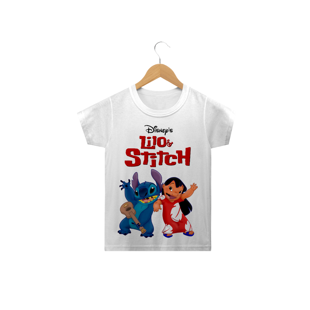 Nome do produto: Camiseta infantil Lilo e Stitch