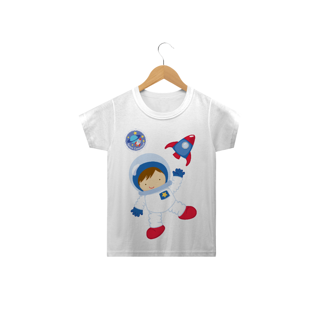 Nome do produto: Camiseta Infantil Astronauta Cute