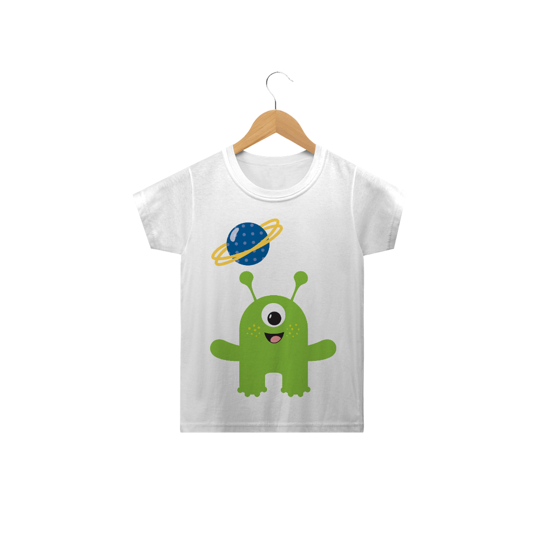 Nome do produto: Camiseta Infantil Alien