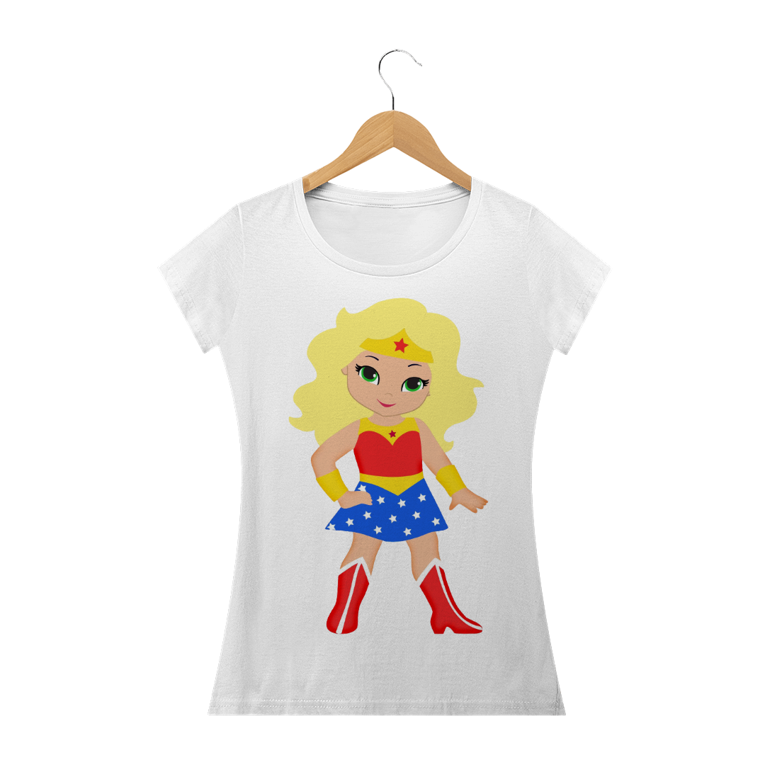 Nome do produto: Camiseta mulher maravilha loira