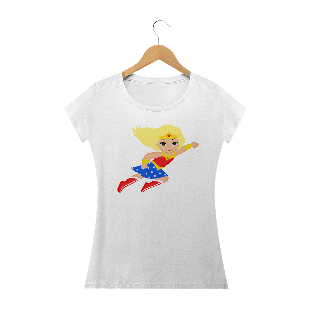 Nome do produto: camiseta Mulher Maravilha loirinha
